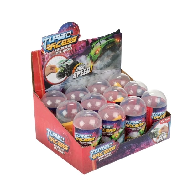 Avto terenskega mini s starterjem plast 4cm v plastičnem jajcu 5x10cm 12kos v škatli