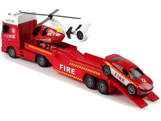 Gasilski komplet Kamion Kamion Helikopter Zvočne luči Rdeča