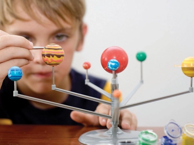 Izobraževalni slikarski set sončnega sistema 3D