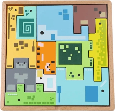 TREFL lesena sestavljanka – miselni izziv Pixel Gang