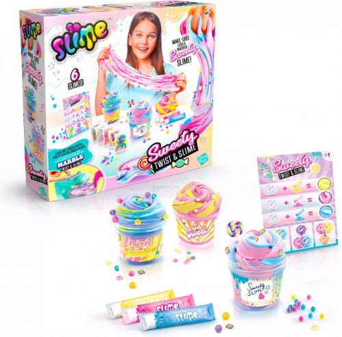 So Slime komplet za izdelavo marmornatih sluzi Sweety Twist