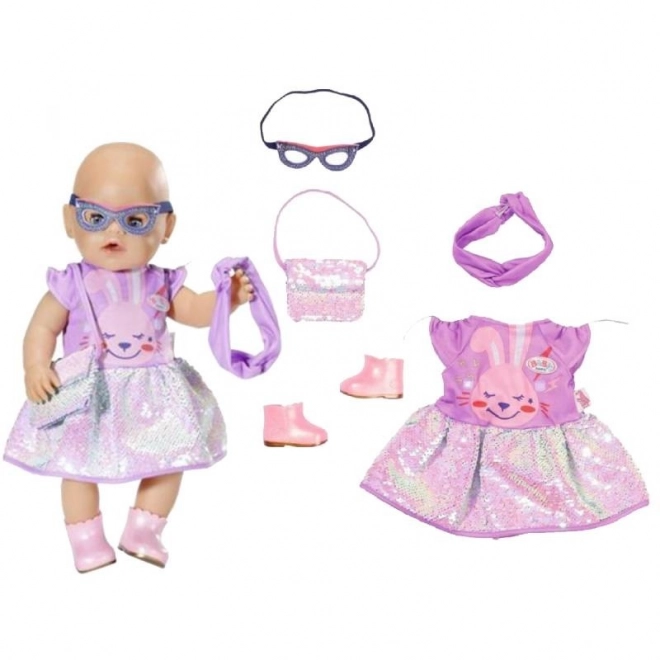 BABY born Set z oblekci Deluxe Rojstnodnevna izdaja, 43 cm
