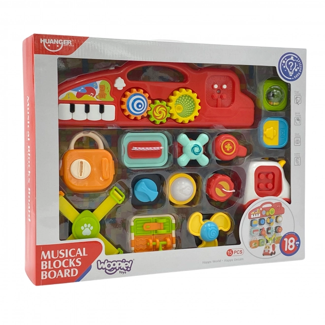 Woopie Montessori Otroški Barvni Manipulacijski Panel