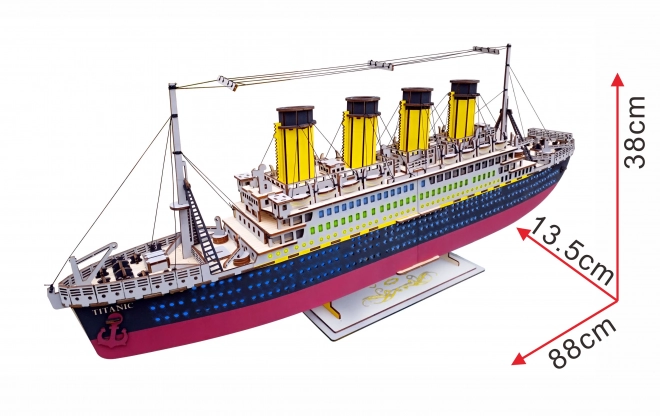 Lesena 3D sestavljanka Titanic