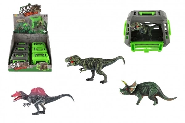 Dinozaver v kletki plastika 13x9cm mix vrst