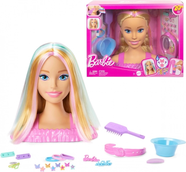 Styling glava Barbie Deluxe Blond