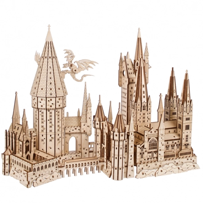Ugears 3D leseno mehansko puzzle Grad Bradavičarka, Harry Potter