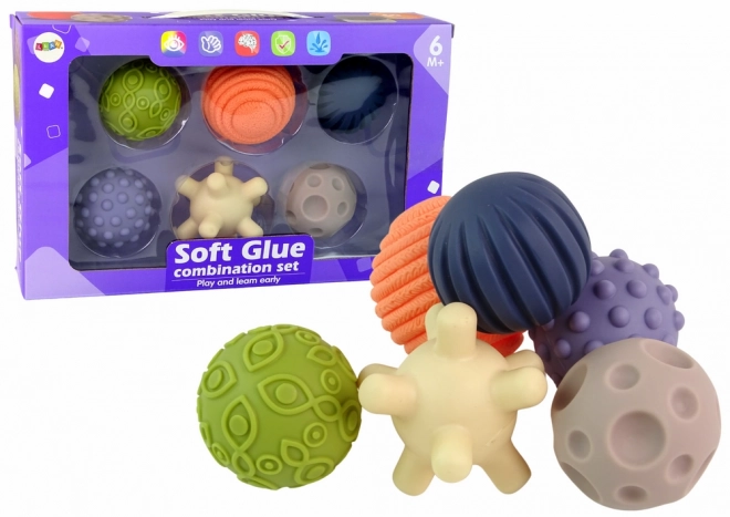 Set čutnih kroglic 6 kos Barvne