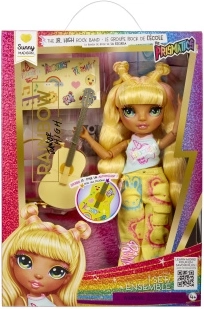 Rainbow High Junior Fashion punčka Sunny – rock kitaristka