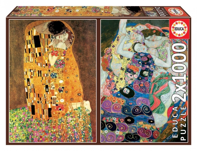 EDUCA Puzzle Poljub in Dekleta 2x1000 kosov