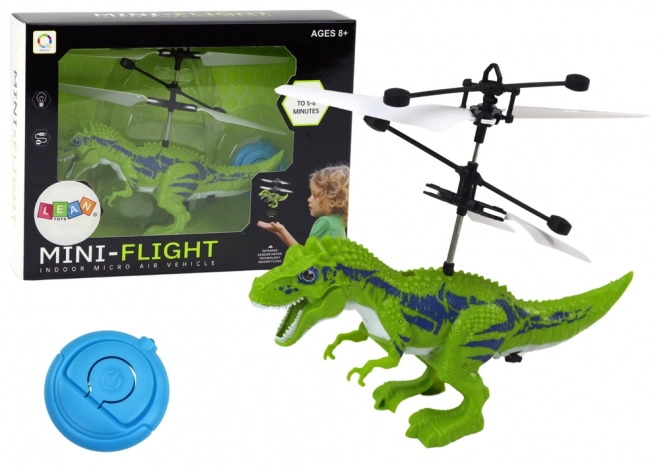 Leteči dinozaver Ročno upravljan helikopter zelen
