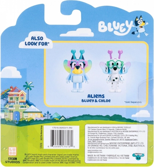 Figurici Bluey dvo-pack Baby Bluey in Chloe