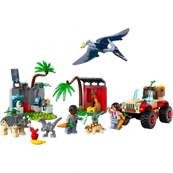 LEGO® Jurski svet 76963 Reševalno središče za dinozavrske mladiče