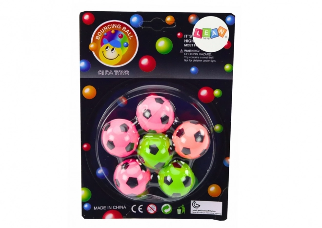 Set nogometnih gumijastih žogic 6 kos