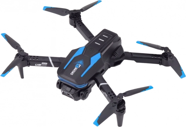 Dron s kamero LU800 LED luči modra