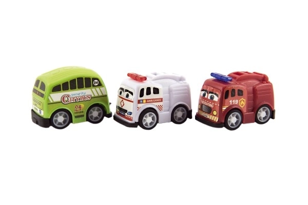 Set mini plastičnih avtomobilčkov - 10 kosov