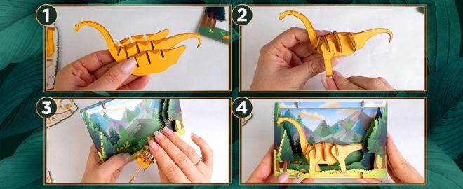 EscapeWelt 3D lesena sestavljanka Brontosaurus