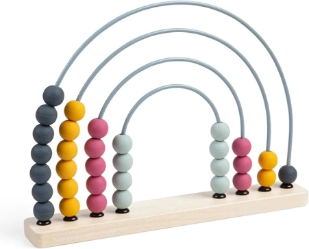 Leseno mavrično računsko okvirje BIGJIGS TOYS