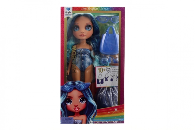 Rainbow High Moda lutka v kopalkah - Skyler Bradshaw