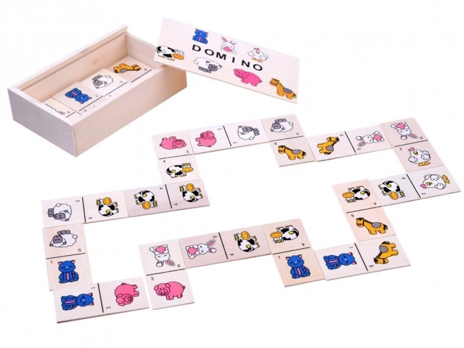 Domino puzzle pisane živali