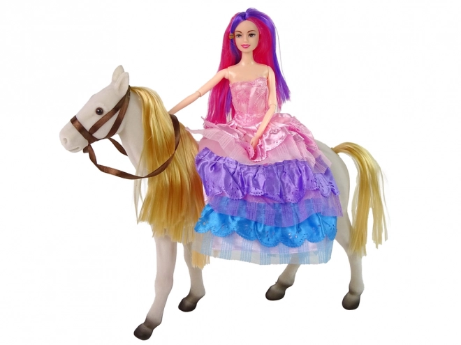Lutka princesa z belim konjem