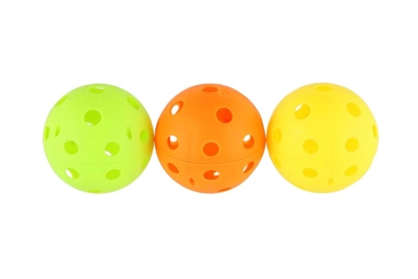 3 kosi floorball žoge plast 7cm v mreži
