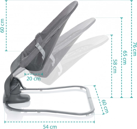 Ergonomski naklon v 3 položajih