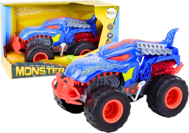 Terensko vozilo Dinosaver Velociraptor Luči Zvoki Pogon Modra