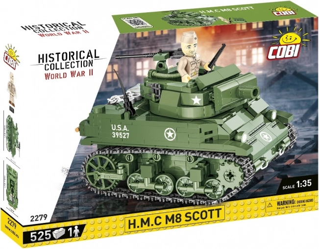 Komplet za sestavljanje tanka H.M.C. M8 Scott 1:35 od COBI
