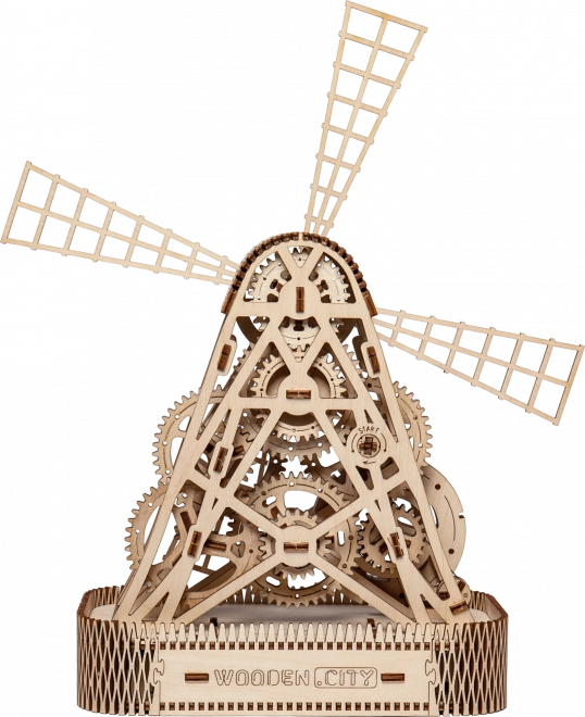 WOODEN CITY 3D sestavljanka Mlin 222 delov