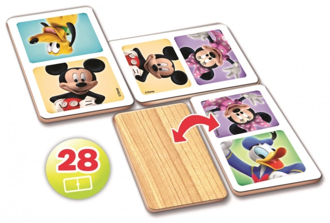 Leseno domino Mickey in Minnie