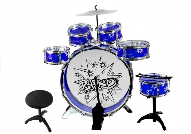 Velki bobni 6 bobnov + činela + pedal Modra