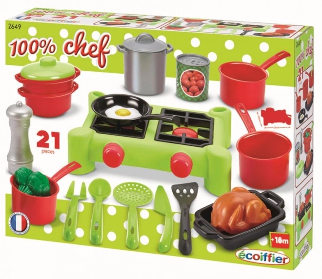 Set štedilnikov s posodo in dodatki
