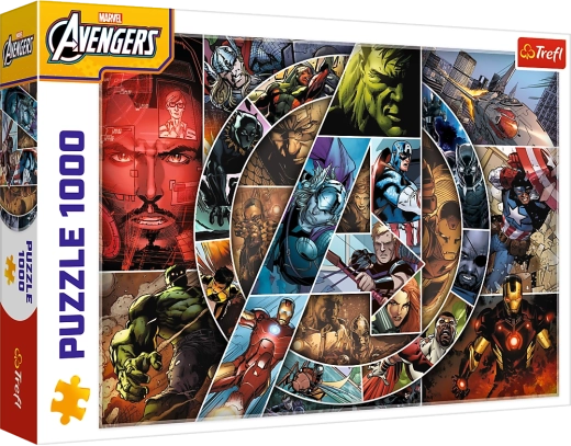puzzle 1000 koščkov - Marvel Avengers junaki