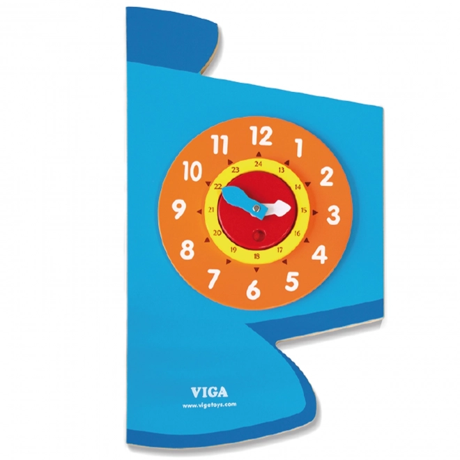 Lesena stenska senzorična tabla Letalo VIGA Montessori