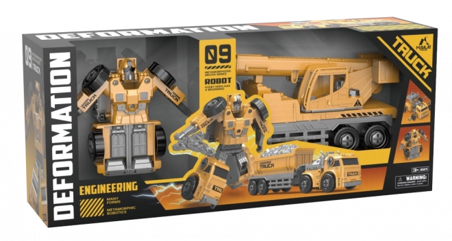Pretvorljiv tovornjak žerjav - robot