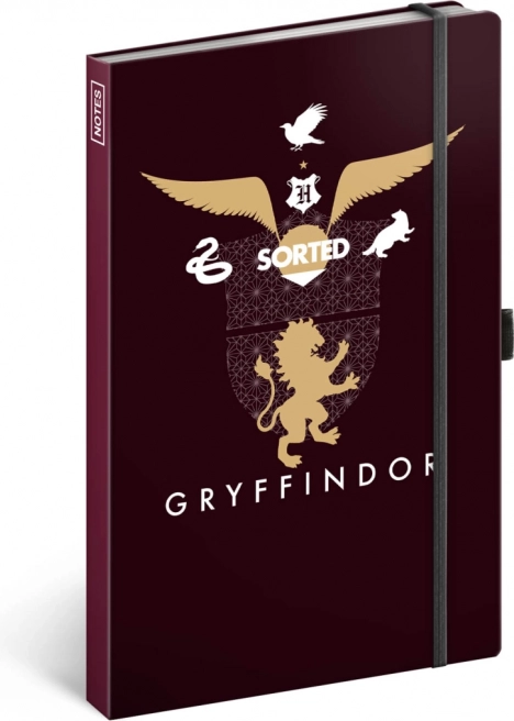 Zvezek Harry Potter Gryffindor, črtast 13 × 21 cm