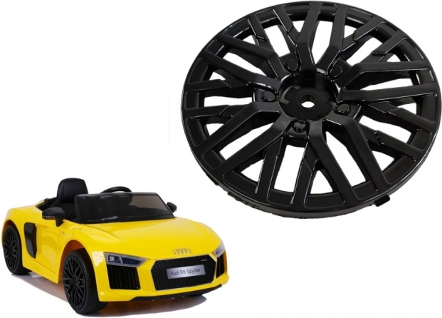 Pokrov platišča za električni avtomobilček AUDI R8, črn