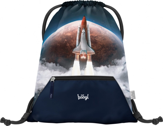 BAAGL SET 5 Shelly Space Shuttle: nahrbtnik, peresnica, vrečka, mape, škatla