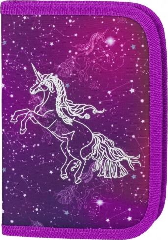 BAAGL Šolski peresnik klasik z dvema preklopoma Unicorn Universe