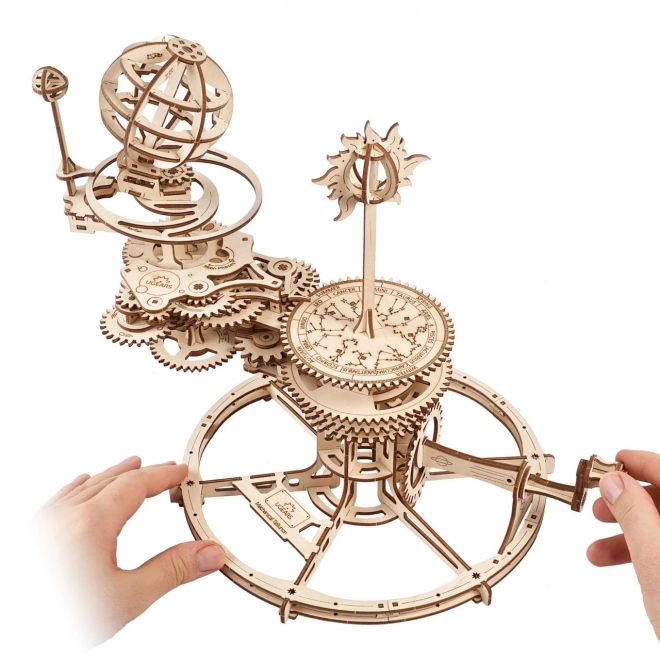 Ugears 3D lesene mehanske sestavljanke Tellurium