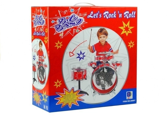 Velki bobni 6 bobnov + činela + pedal Modra