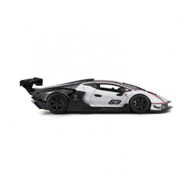 Bburago 1:24 Dirka Lamborghini Essenza SCV12 – Bela