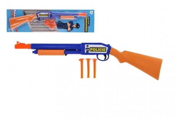 Plastična pištola na priseske 48 cm s tremi naboji