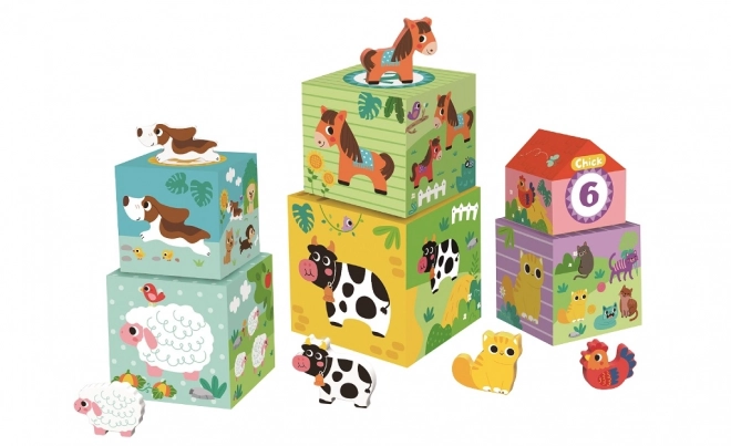 Kocke z živalmi Kmetija od 2Kids Toys