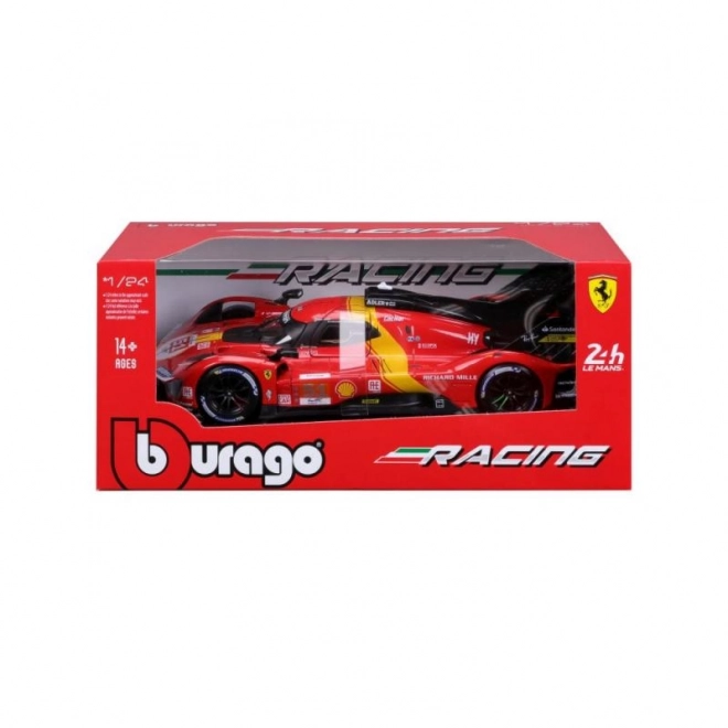 Bburago 1:24 Ferrari Racing - 499P LMH - Rdeča #51