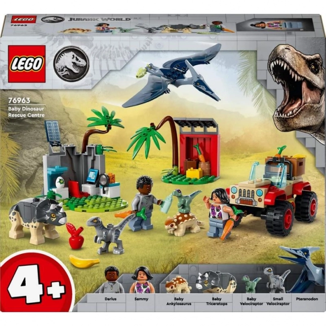 LEGO® Jurski svet 76963 Reševalno središče za dinozavrske mladiče