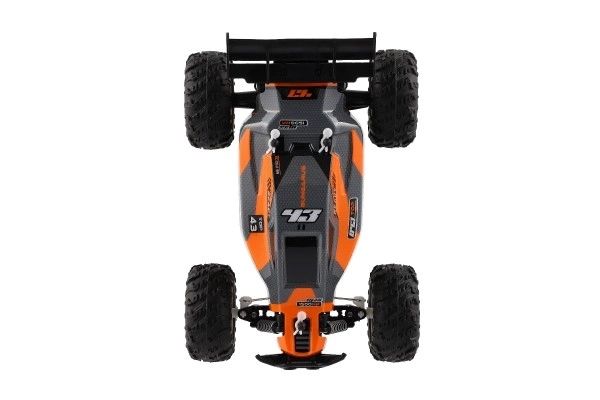 Avto RC Buggy hitrostni 2,4GHz plast 25cm na baterije v škatli 31x14x18cm – Oranžna