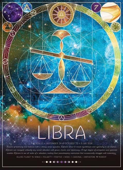 COBBLE HILL Sestavljanka Znamenje zodiaka: Tehtnica 500 kosov