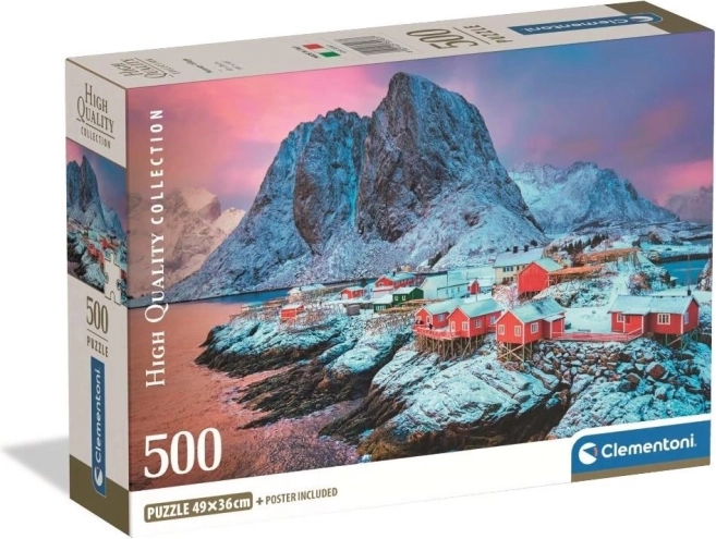 Sestavljanka Hamnoy, vas – 500 kosov CLEMENTONI